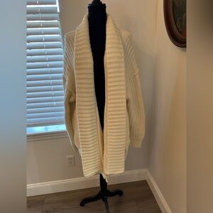 Free People “We the Free” Blossom Cardi in cream white size XL - NWOT